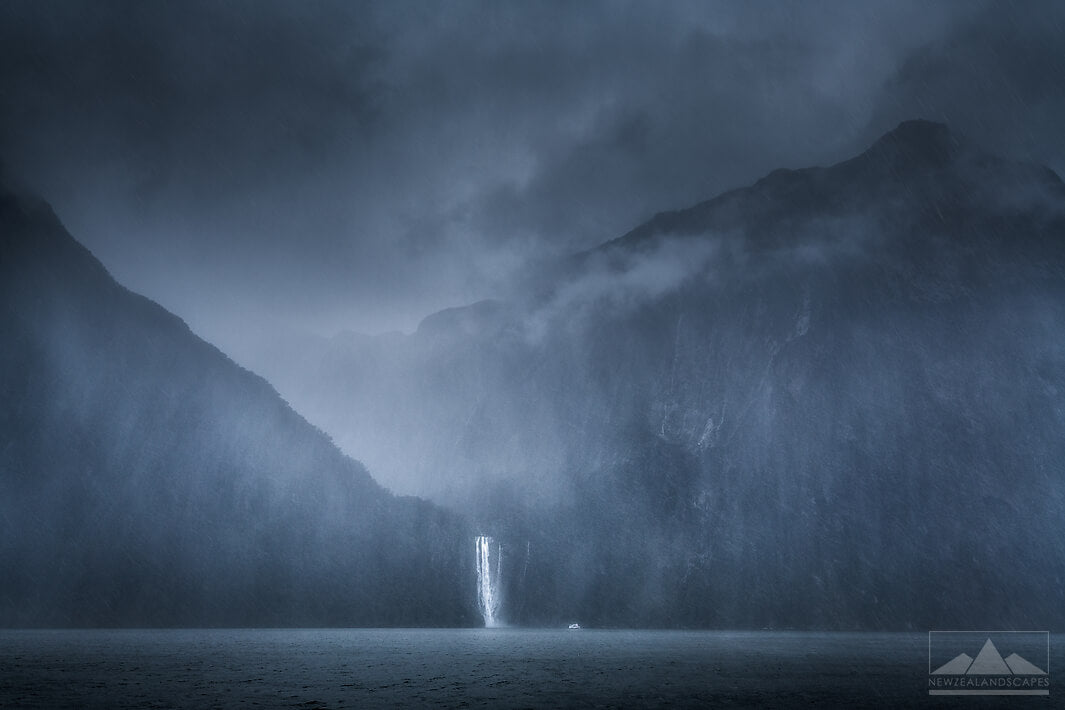 Milford Sound on canvas print or photo print by Newzealandscapes. Milford Sound in New Zealand.