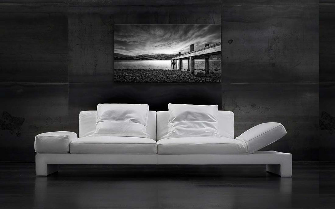 Jetty At Duvauchelle - Newzealandscapes photo canvas prints New Zealand