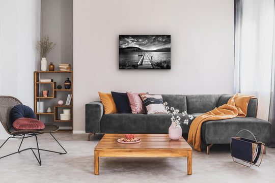 Lake Brunner - Black & White Jetty