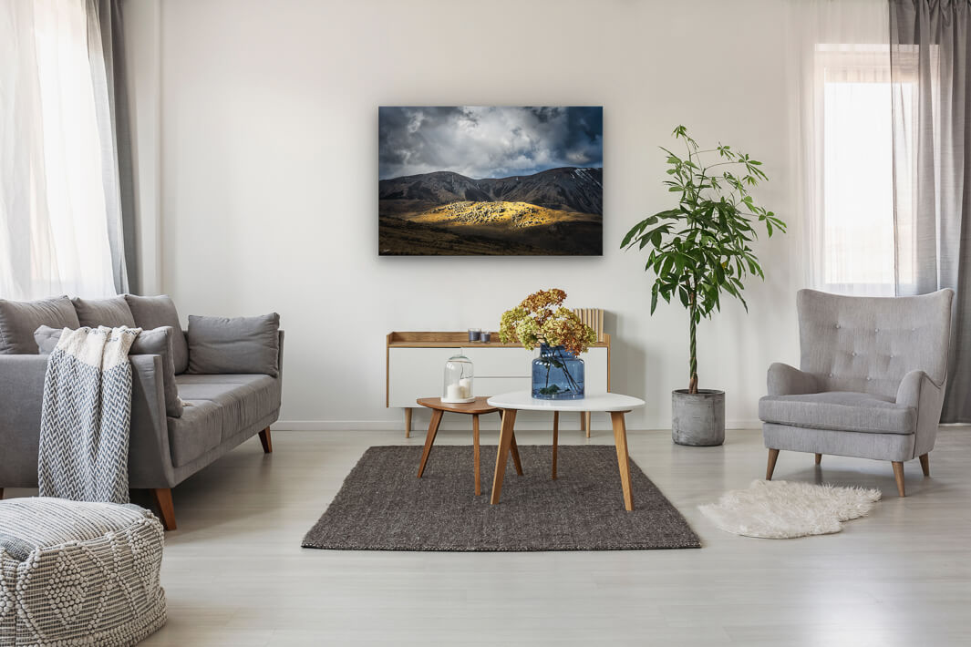 Canvas photo print of wall art on lounge wall Castle Hill