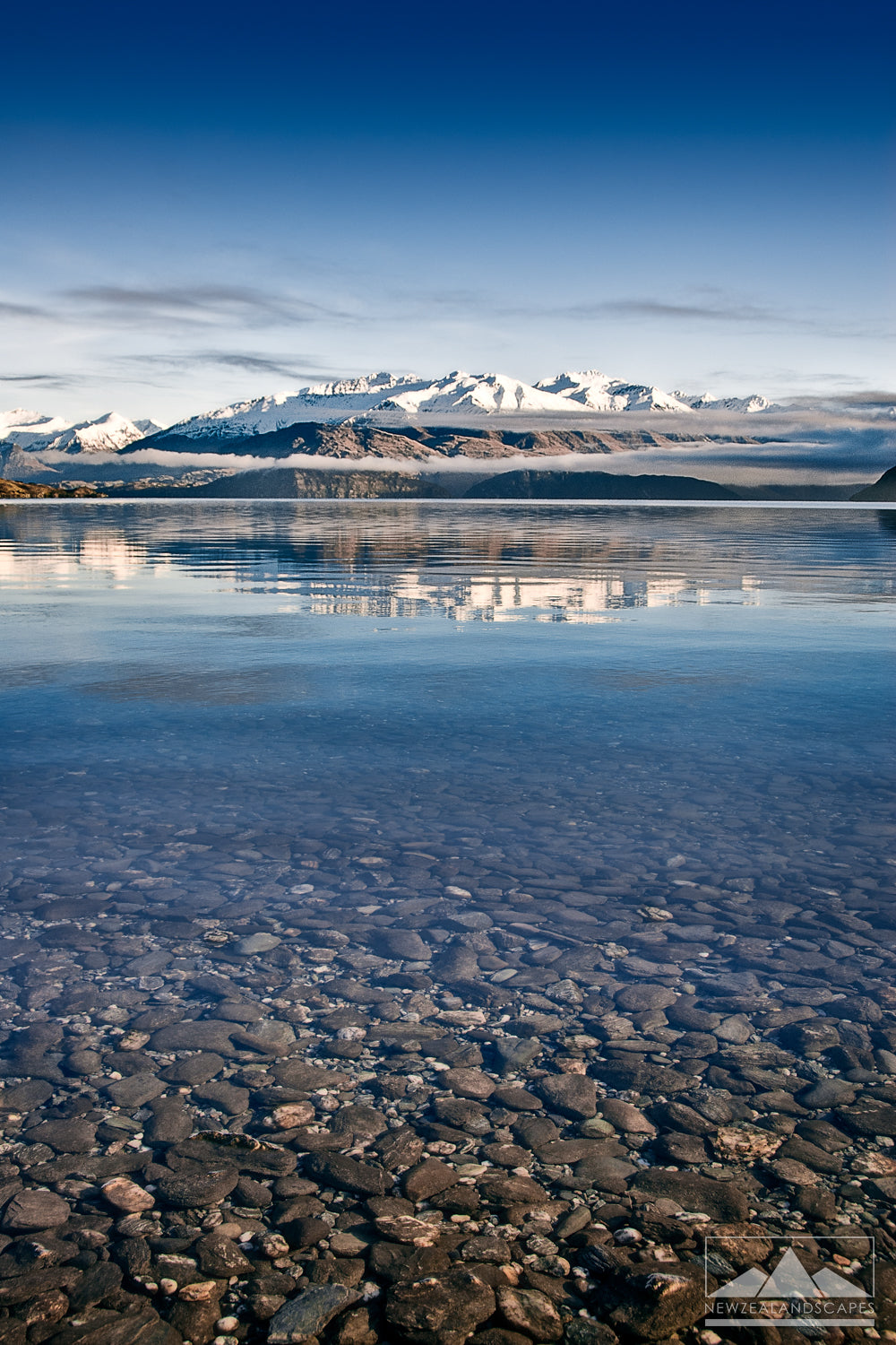 Mountains from Lake Wanaka - Newzealandscapes photo canvas prints New Zealand