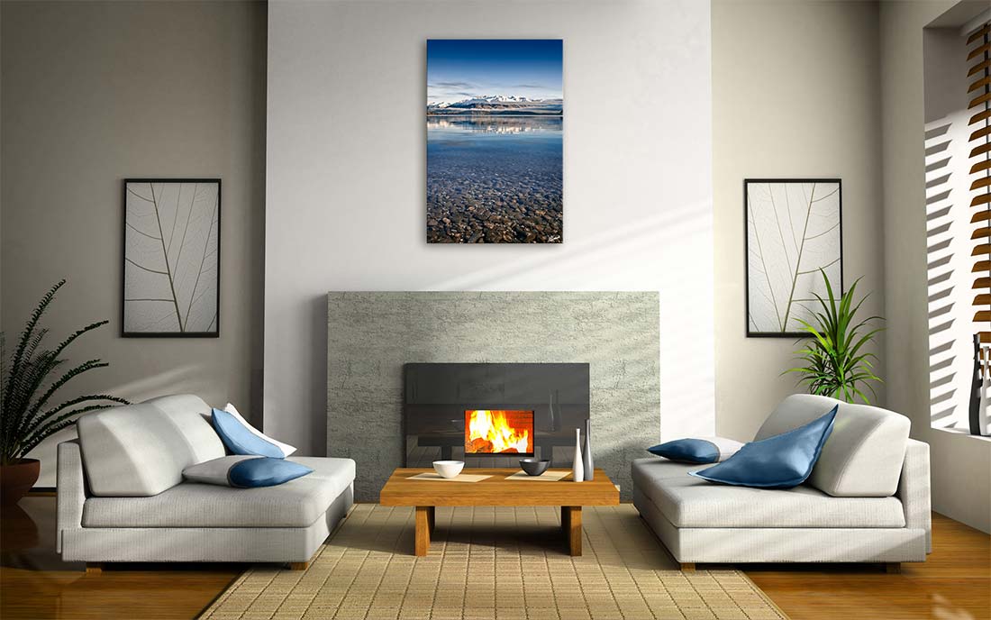 Mountains from Lake Wanaka - Newzealandscapes photo canvas prints New Zealand