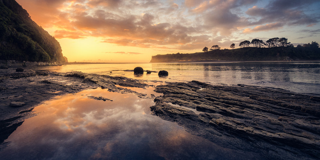 Tongaporutu - Sunset Panorama