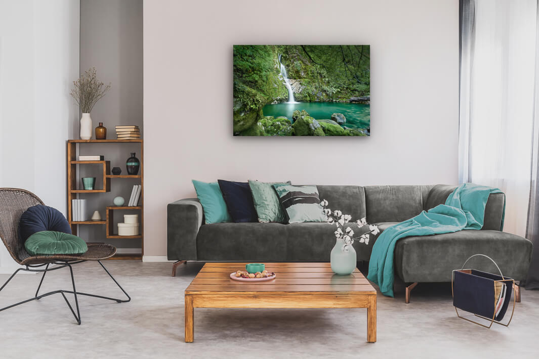 Lake Kaniere - Dorothy Falls | Ex-display Canvas Print