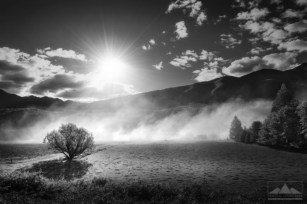 Smoking Landscape - Newzealandscapes photo canvas prints New Zealand