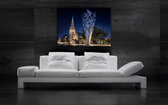 Christchurch Cathedral and Chalice - Newzealandscapes photo canvas prints New Zealand