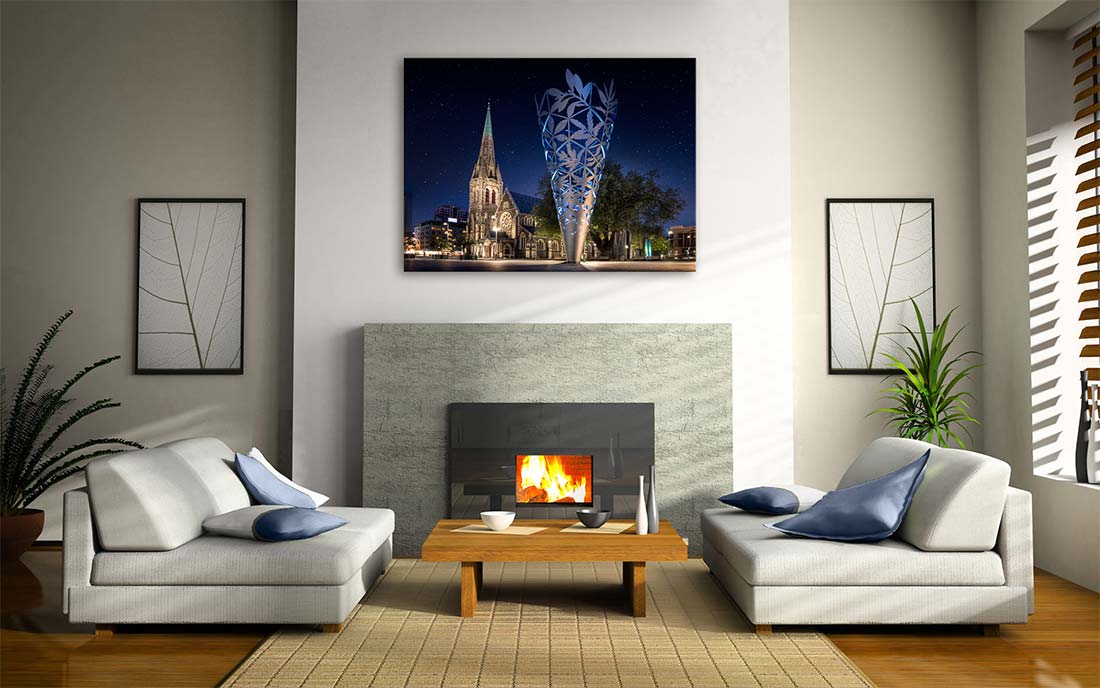 Christchurch Cathedral and Chalice - Newzealandscapes photo canvas prints New Zealand