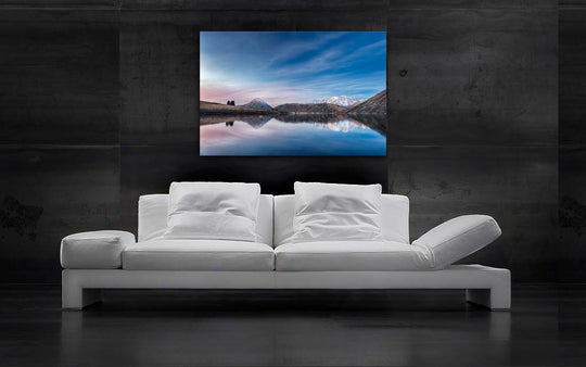 Evening Hues at Lake Pearson - Newzealandscapes photo canvas prints New Zealand