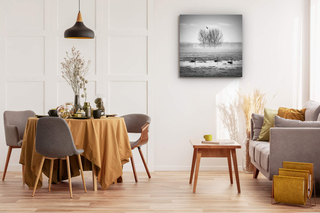 Wall art on dining room wall nature photography