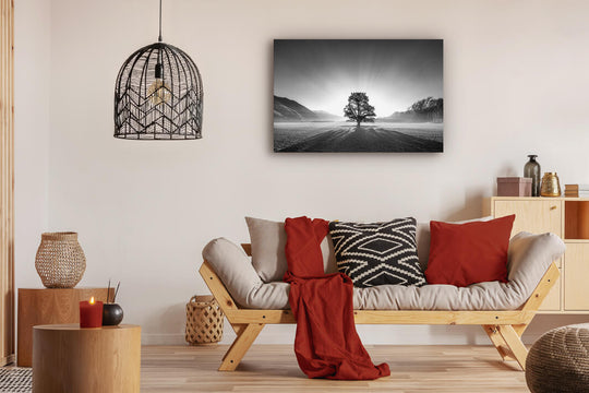 Wall art on lounge wall of quality canvas or photographic paper. New Zealand landscape photography.